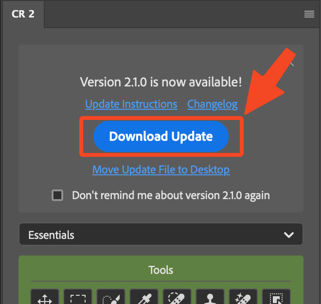 Instruction: Download Update